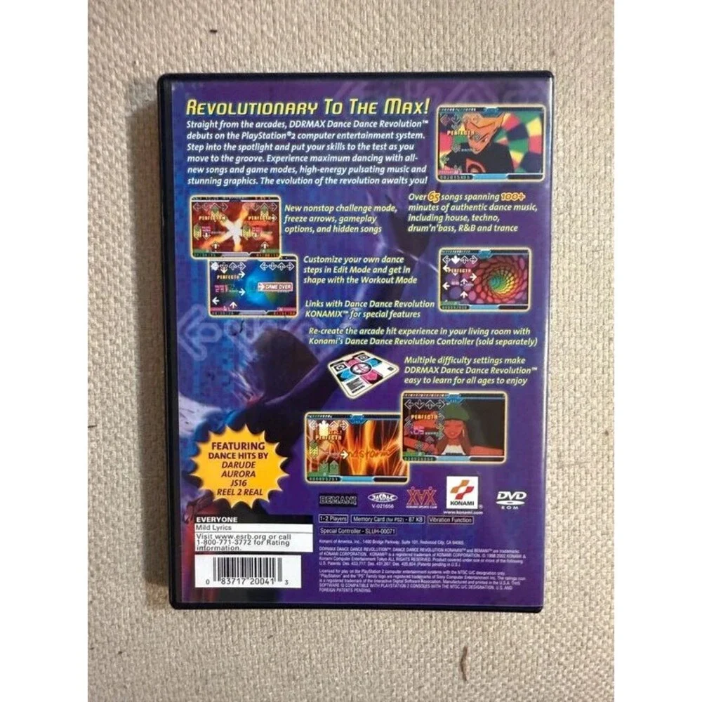 PS2 DDRMax Dance Dance Revolution
